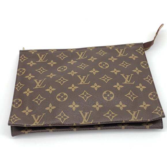 100% Authentic Louis Vuitton Poche toilette 26 Canvas Cosmetic Pouch 140-121324 - Picture 6 of 14